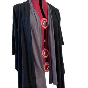 MEXX Medium vest - Waterfall Cardigan  black and gray - Medium